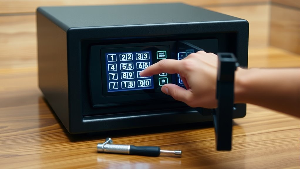 change gun safe combination