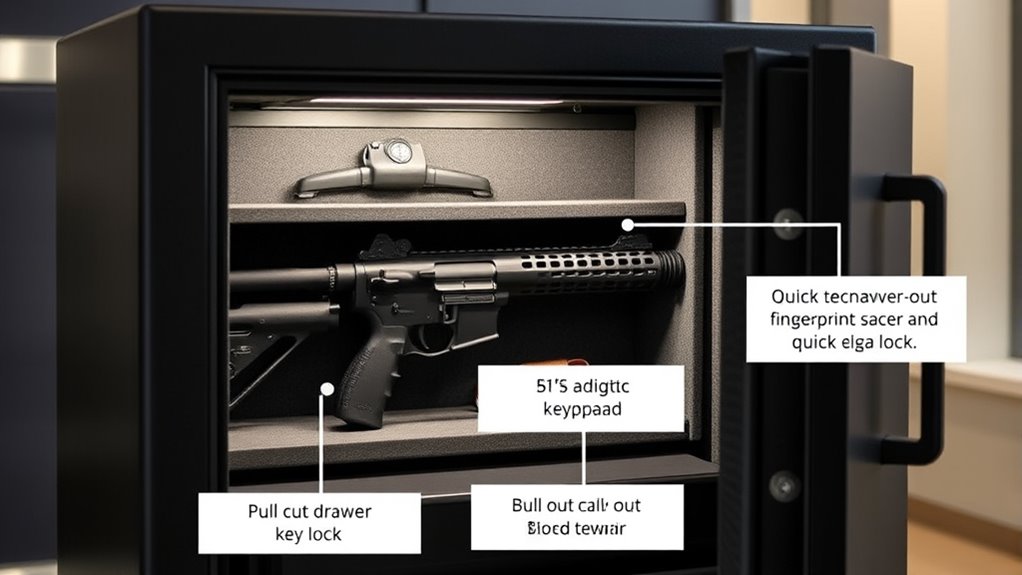 efficient gun safe organization