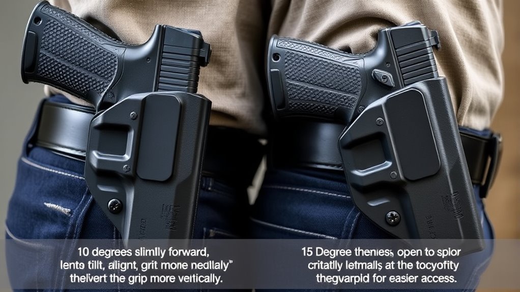holster angle impact comparison