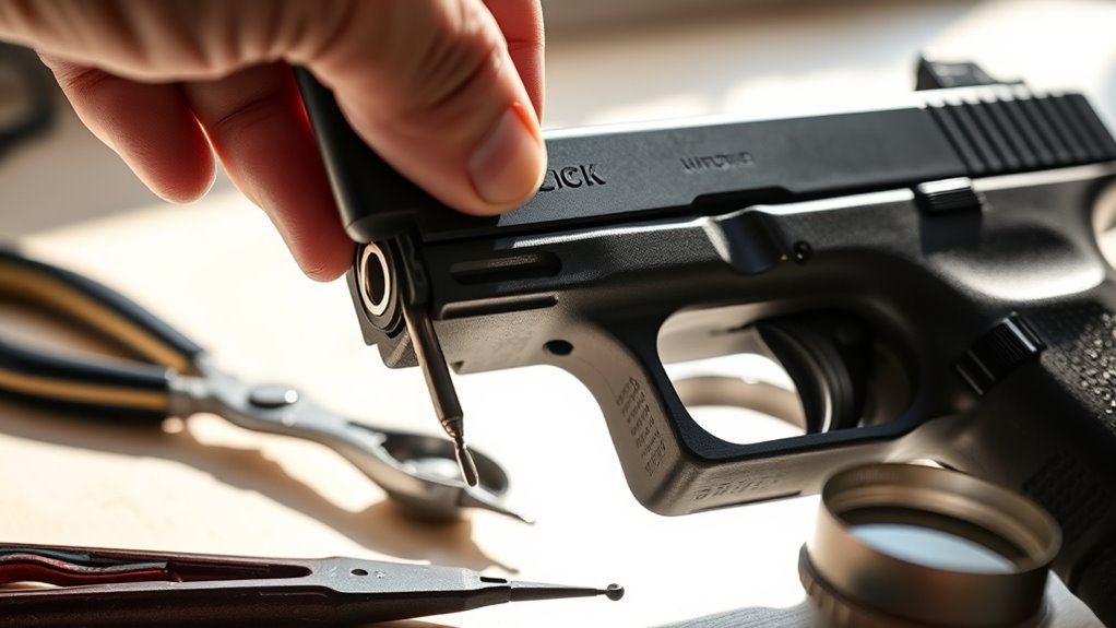 prepare for glock sight removal