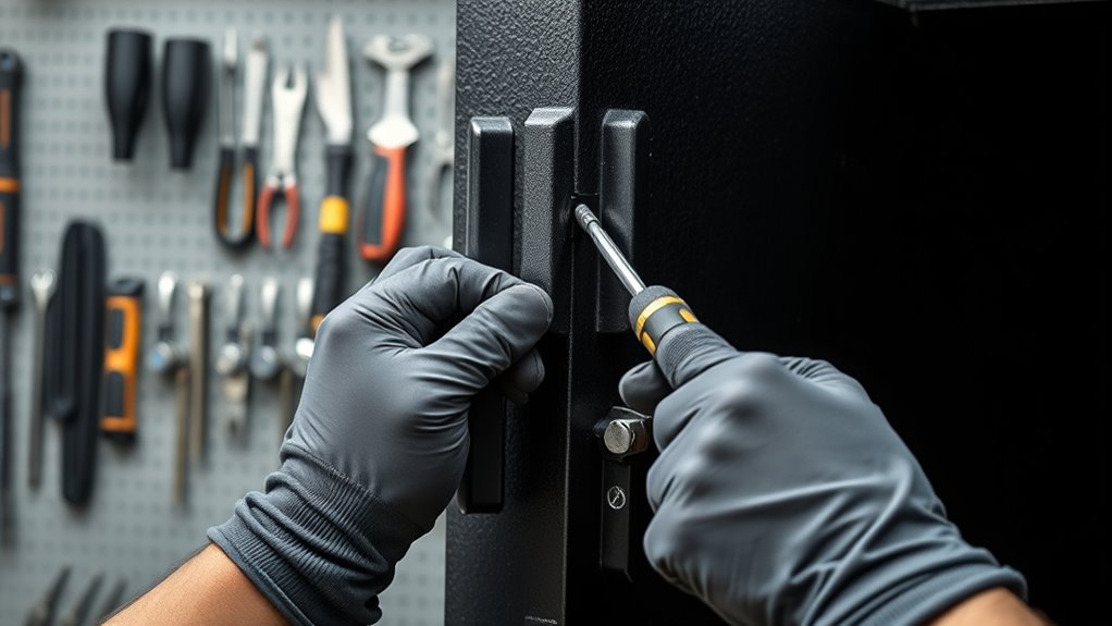 safely detach gun safe