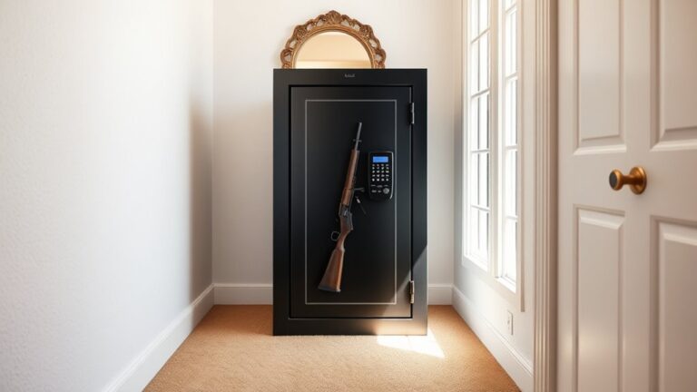 upstairs gun safe placement